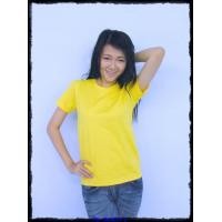 ราคา เสื้อยืดเปล่า No.20 สีเหลือง Size XL คอกลม (000023)