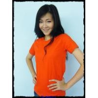 ราคา เสื้อยืดเปล่า No.20 สีส้ม Size XL คอกลม (000105)