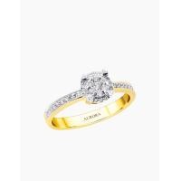 ราคา Aurora แหวนเพชรล้อม Heart Lock Collection (Yellow Gold) (1108)