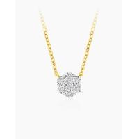 ราคา Aurora จี้เพชรพร้อมสร้อยคอ Blooming Collection (Yellow Gold) (891)