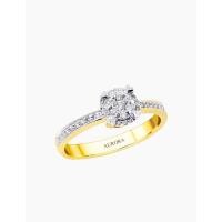 ราคา Aurora แหวนเพชรล้อม Heart Lock Collection (Yellow Gold) (2034)