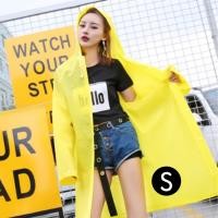 ราคา เสื้อกันฝนแฟชั่น สำหรับผู้ใหญ่ สีเหลือง Size S (7137)