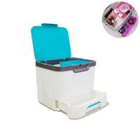 ราคา Cosmetic Box กล่องเครื่องสำอางพกพา แบบไม่มีกระจก สีฟ้า (6903)