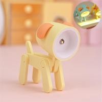 ราคา โคมไฟ LED รูปน้องหมา ดัดแขน-ขาได้ พร้อมถ่านกระดุม (สีเหลือง) (9791)