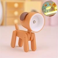 ราคา โคมไฟ LED รูปน้องหมา ดัดแขน-ขาได้ พร้อมถ่านกระดุม (สีส้ม) (9790)
