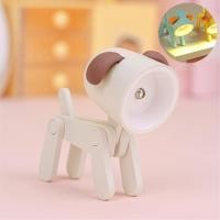ราคา โคมไฟ LED รูปน้องหมา ดัดแขน-ขาได้ พร้อมถ่านกระดุม (สีครีม) (9789)