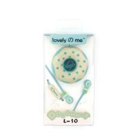 ราคา lovely@me หูฟัง SmallTalk DOUGHNUT พร้อมที่เก็บหูฟัง (สีฟ้า) (1116)