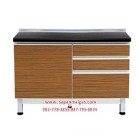 ราคา เคาน์เตอร์ครัวสำเร็จรูป Zebrano รหัส ZKT- 120 (001599)