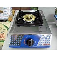 ราคา เตาแก๊สตั้งโต๊ะเดี่ยว หัวเตาทองเหลือง หน้าเตาสเตนเลส RINNAI รุ่น RT-881GX (000514)