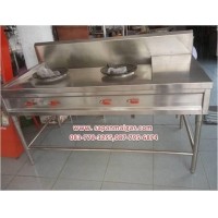 ราคา เตาแก๊สแรงดันสูง 2 หัว พร้อมขาตั้งสแตนเลส ขนาด 150 ซม. (001203)