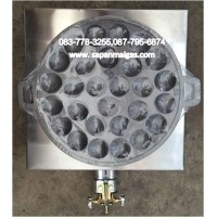 ราคา เตาทำขนมครกใช้แก๊ส 1 หัว พร้อมฝา (001304)