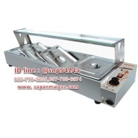 ราคา ตู้อุ่นอาหารกระจก 4 ถาด รุ่น VB-84 ยี่ห้อ Verly (002175)