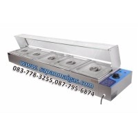 ราคา ตู้โชว์อุ่นอาหาร 5 ถาด (ไฟฟ้า) (001572)