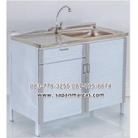 ราคา ตู้ซิ้งล้างจานพร้อมตู้เก็บของ ขนาด 1 เมตร ทรงเตี้ย รุ่น LA107 (001179)
