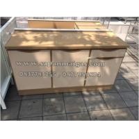 ราคา ตู้ครับหน้าเรียบทรงเตี้ย ขนาด 1.20ม. ประตูบานเรียบ รุ่น LAB 121 (001193)