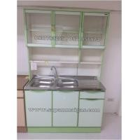 ราคา ตู้ครัวอ่าง2หลุม ทรงสูง ขนาด 1.20เมตร ประตูบานเรียบ รุ่น LS120 (001792)