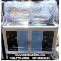 ราคา ตู้ซิ้งค์ล้างจาน1หลุม อย่างดีเคลือบขาว ขนาด 1 เมตรต่อบน (001950)