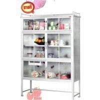 ราคา ตู้กับข้าว 4 ฟุต 6 ประตู สีอลูมิเนียม ตรา Lion (ไลออน) (000440)