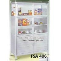 ราคา ตู้กับข้าวอลูมิเนียม เกรด A ขนาด 4 ฟุต ยี่ห้อ sanki รุ่น FSA 406 (001221)
