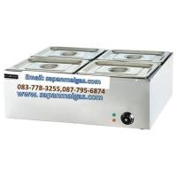 ราคา ถาดสแตนเลสอุ่นอาหาร 4 ช่องใช้ไฟฟ้า, (ชุดอ่างอุ่นอาหาร) (001148)