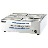 ราคา ถาดสแตนเลสอุ่นอาหาร 6 ช่องใช้ไฟฟ้า, (ชุดอ่างอุ่นอาหาร) (001149)