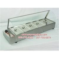 ราคา ตู้อุ่นอาหารแบบกระจกโค้ง 5 ถาด ยี่ห้อซันชายน์ (001749)