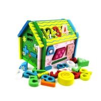 ราคา ของเล่นไม้ - บล็อกหยอดบ้านไม้ เสริมไอคิว (30)