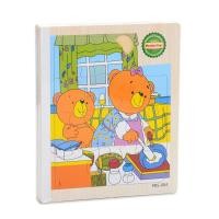 ราคา ของเล่นไม้ - จิ๊กซอว์หนังสือไม้ ปกแม่หมีทำอาหาร (34)