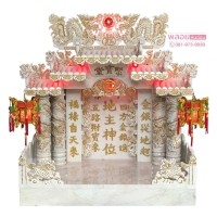 ราคา ศาลเจ้าที่จีนหินอ่อน (ตี่จู้เอี๊ยะ) ขนาด32นิ้ว รุ่นท็อป 888 เกร็ดสลับ