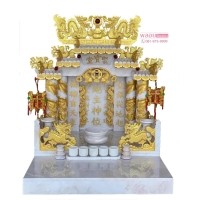 ราคา ศาลเจ้าที่จีนหินอ่อน (ตี่จู้เอี๊ยะ) ขนาด35นิ้ว 888 ลงทอง