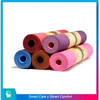 ราคา FIT360 เสื่อโยคะ วัสดุ TPE ขนาด 183x61x0.6 cm แบบทูโทน 2 สี เสื่อออกกำลังกาย อุปกรณ์ฟิตเนส (394)