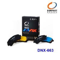 ราคา Compact Breaks ผ้าเบรคหน้า Honda (CRV RD6, RD7 2.0 ปี 04-06), (ACCORD CL 2.2 2.4 ปี 03-ON) COMPACT DNX-663 (รูปแทน) (464)