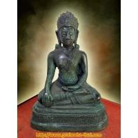 ราคา พระลพบุรีทรงเทริดขนนก หน้าตัก 5 นิ้ว เนื้อโลหะสำริด