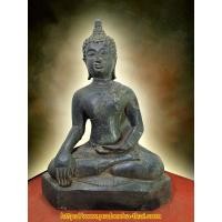 ราคา พระเชียงแสน สิงห์หนึ่ง หน้าตัก 9 นิ้ว เนื้อสำริดสภาพเก่า