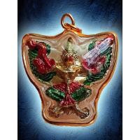 ราคา พญาครุฑ เศรษฐีกิตติคุโณ พ่อท่านเขียว วัดห้วยเงาะ จ.ปัตตานี ปี 2558 เนื้อทองทิพย์ลงยา