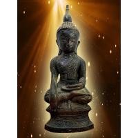 ราคา พระเชียงรุ้ง ทรงเครื่อง หน้าตัก 5 นิ้ว เนื้อโลหะสำริด