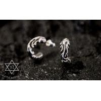 ราคา ต่างหูเงินแท้กราฟฟิก 1 คู่ Sterling Silver 925 NSER523 (523)