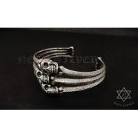 ราคา 💀 กำไรข้อมือเงินแท้ สายกระโหลกสามสหาย Sterling Silver 925 NSBL2504 (2504)