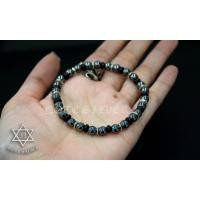 ราคา สร้อยข้อมือ เฮมาไทด์ สลับเงินแท้และกะลาตาเดียว ปลุกเสกแล้ว วัดศีรษะทอง (วัดพระราหู) NSSV2054 (2054)
