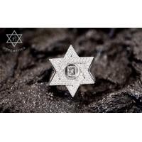 ราคา แหวนเงินแท้ ดาว 6 แฉกฝังเพชร ตัวเรือนรองลายฉลุ Cubic Zirconia with Star of David Sterling Silver .925 NSRG1065 (1065)