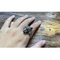 ราคา แหวนเงินแท้ ลายหัวเสือ Sterling Silver NSRG2384 (2384)