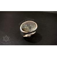 ราคา แหวนเงินแท้ฝังโป่งข่ามแก้วขนเหล็ก Sterling Silver 925 NSRG2341 (2342)