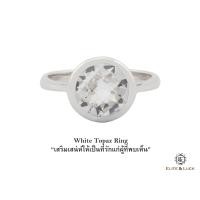 ราคา แหวน White Topaz Sterling Silver สี Rhodium รุ่น Dashing Size 52 (519)