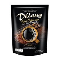 ราคา กาแฟ (ดำ) เดอลอง แบล็คคอฟฟี่ 2in1(120กรัม) (1694)