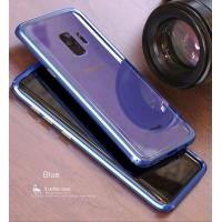 ราคา S9 Plus เคสกระจกขอบอลูมิเนียม Luphie 443 S9 Plus ขอบน้ำเงิน (404)
