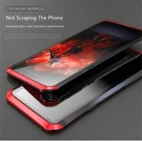 ราคา S9 Plus เคสหลังกระจก 9H แบบใส ขอบทูโทน 441 ดำ-แดง (425)