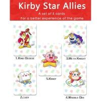 ราคา Amiibo card การ์ด Set แถมฟรีสมุดสะสมหนังพรีเมี่ยม / กล่องใส Kirby Set 5 แบบ (570)
