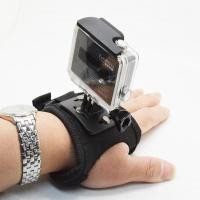 ราคา s008 Gopro sj4000 Accessories handheld selfie Strap For Go pro hero3 hero2 Hero 4 +3 2 1 Wrist Black edition (72)