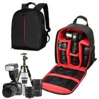 ราคา INDEPMAN Camera Bags Backpack Video Photo Bags for Nikon Canon Cameras Small Compact Camera Backpack color:red (775)
