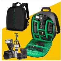 ราคา INDEPMAN Camera Bags Backpack Video Photo Bags for Nikon Canon Cameras Small Compact Camera Backpack color:green (776)